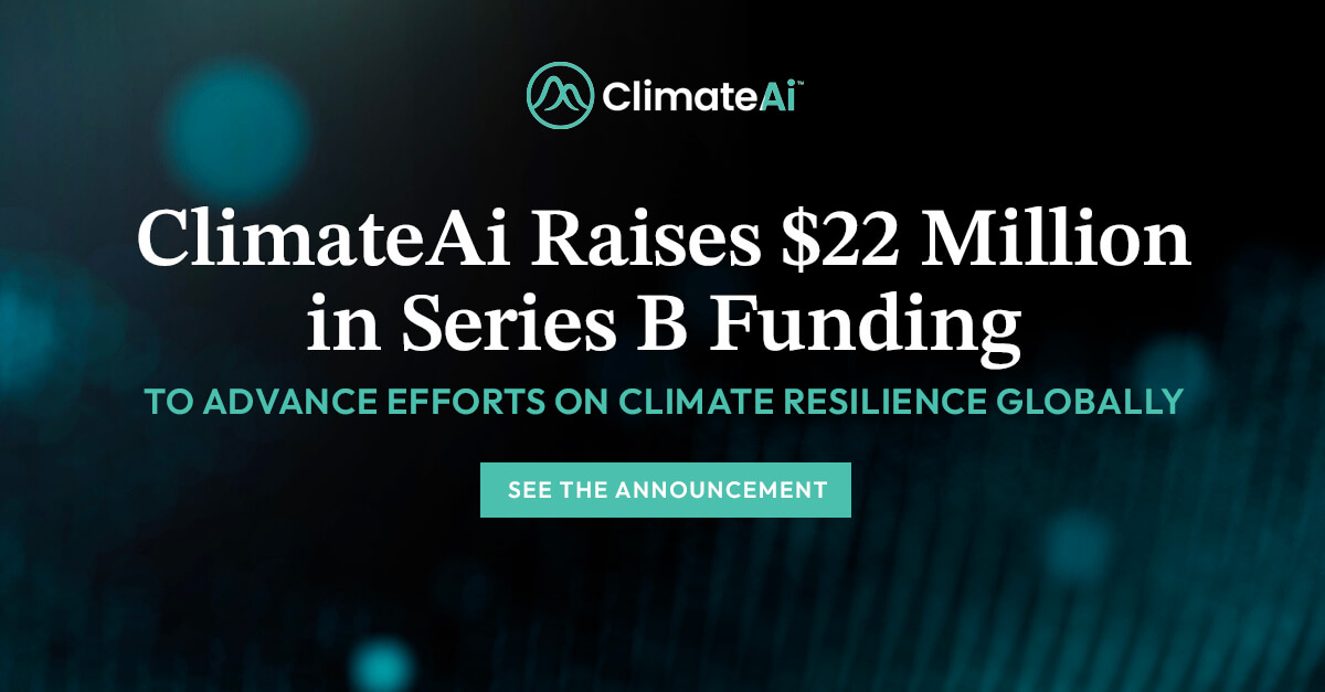 climateai series b fundraise announcement