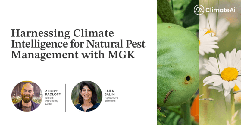 Harnessing Climate Intelligence for Natural Pest Management with MGK webinar featured image