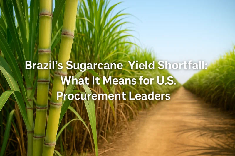 Header image for blog on Brazil's 2025 sugar cane yield.