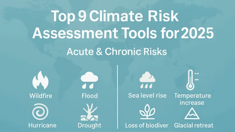 Header image for blog on the 9 best climate risk assessment tools